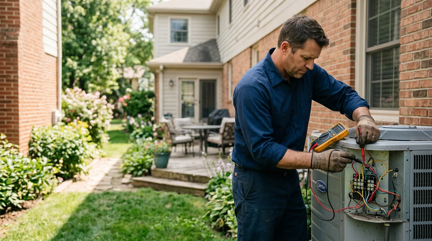 HVAC technician working near La Grange, IL